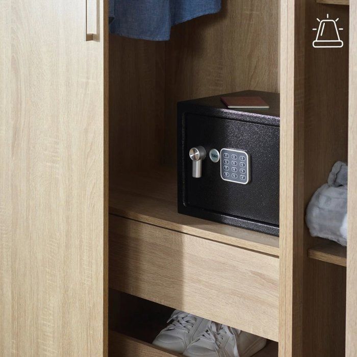 Electronic Safe with Alarm - YALE - YEC/250/DB2 - Medium 16.3L - 25x35x25cm