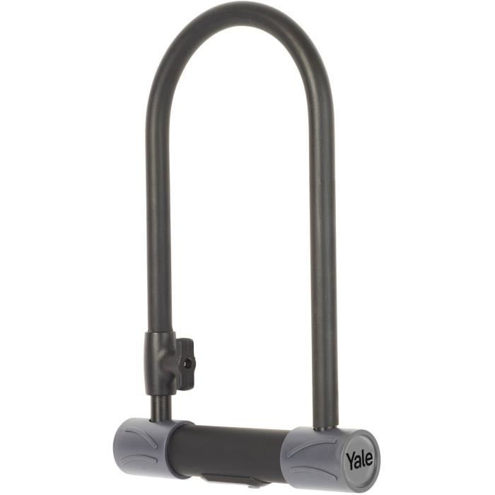 YALE U Security Lock - Sold Secure Silver certified - For Bike, ATV - 230 x 115 x 13 mm
