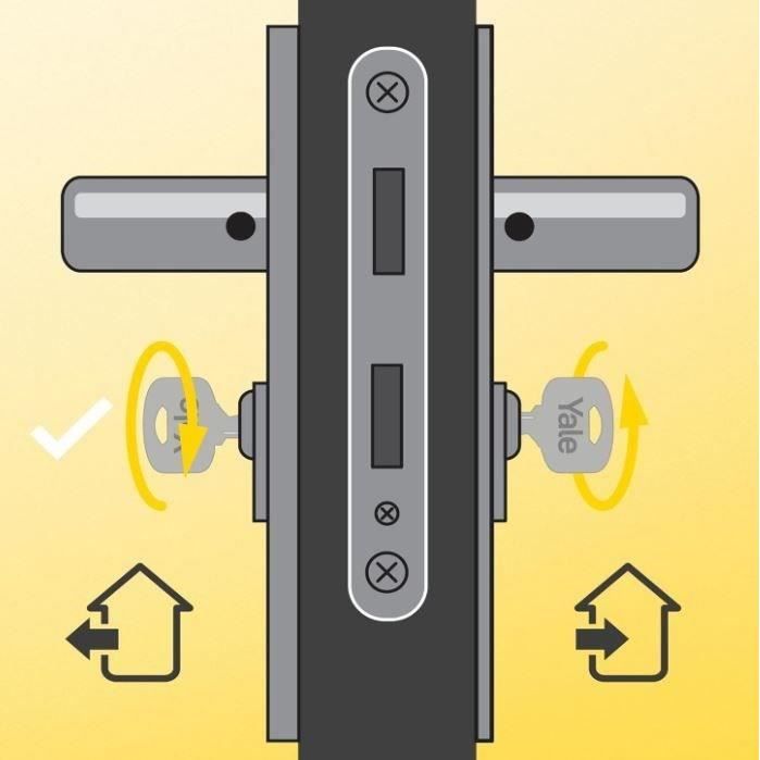 YALE Series 2100 high security cylinder - 40x50 mm disengageable - 10 pins - 5 reversible keys