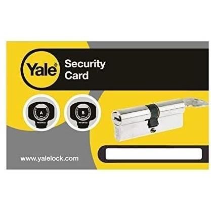 YALE Half Cylinder Lock - For Garage Door - 6 Pins - 4 Keys - 30 x 10 mm