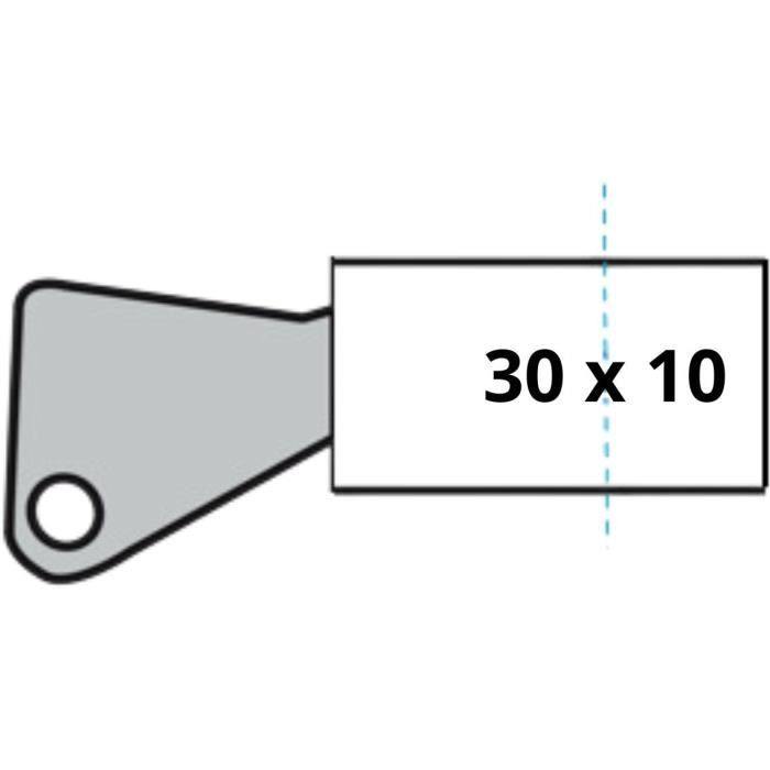 YALE Half Cylinder Lock - For Garage Door - 6 Pins - 4 Keys - 30 x 10 mm
