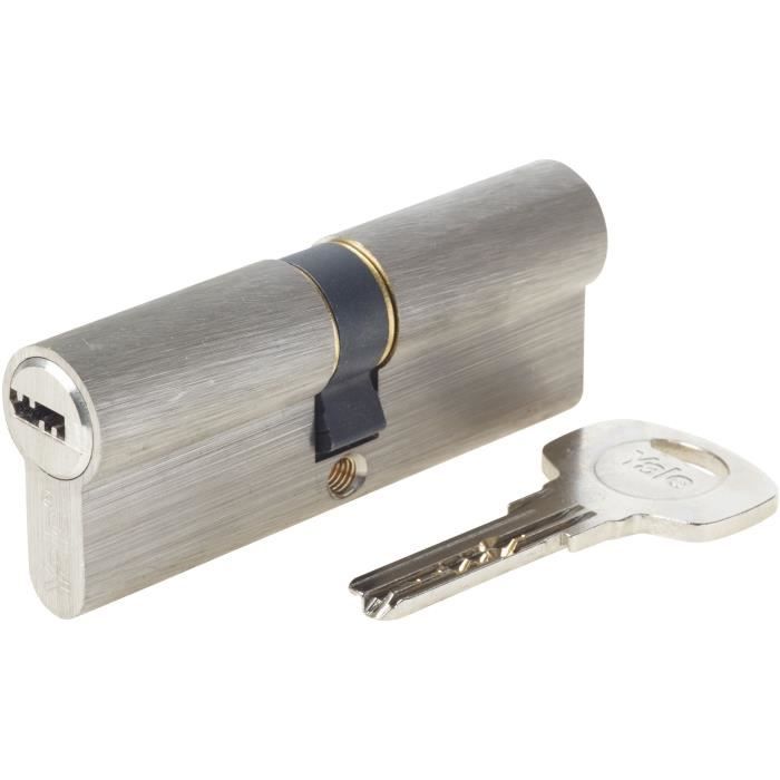 YALE Releasable Lock Cylinder - For Exterior / Entrance Door - 6 Pins - 4 Keys - 40 x 40 mm