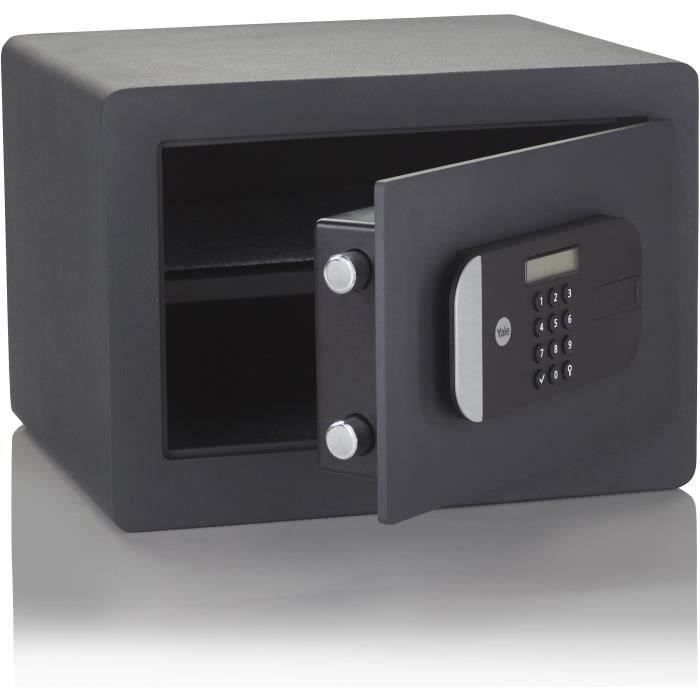 YALE High security safe with electronic lock (SKG certified), domestic size H.25 x W.35 x D.30 cm (18.6 L)