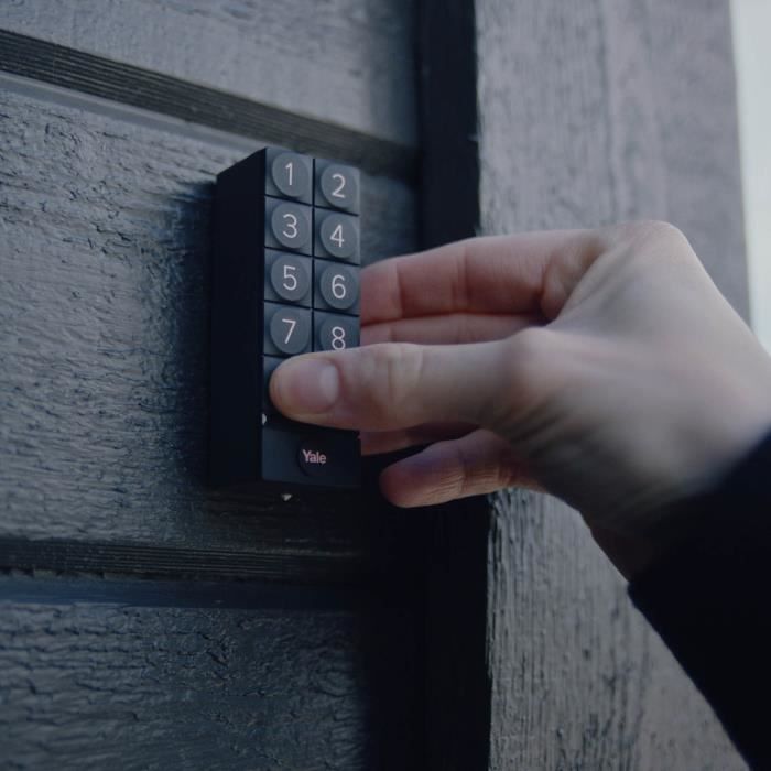 YALE SMART KEYPAD - BLACK - Code keypad compatible with Linus and without keys