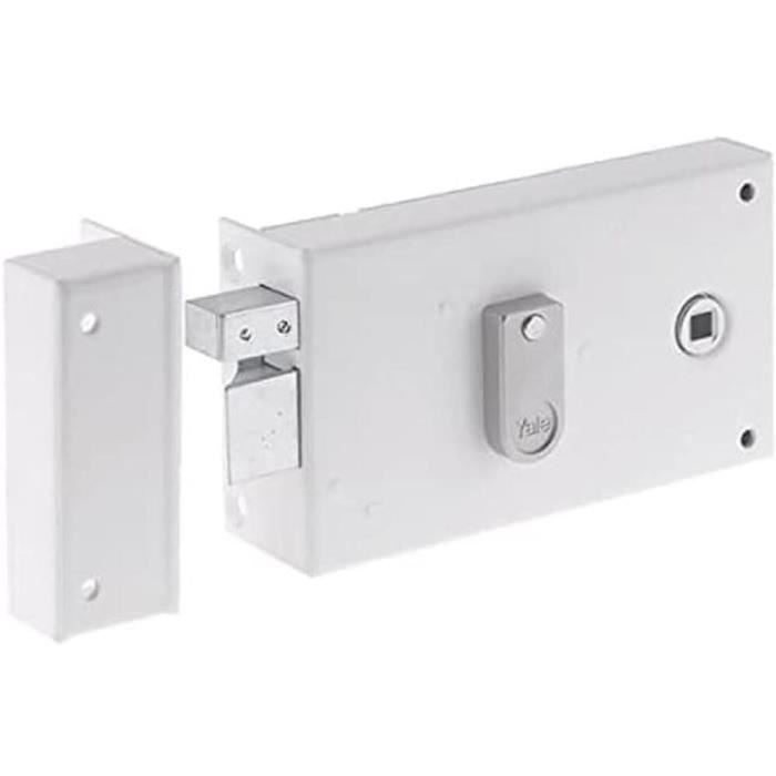 Horizontal mortise lock - YALE - YAH37G - White - 2 Keys supplied - Left version - Grille and Gate