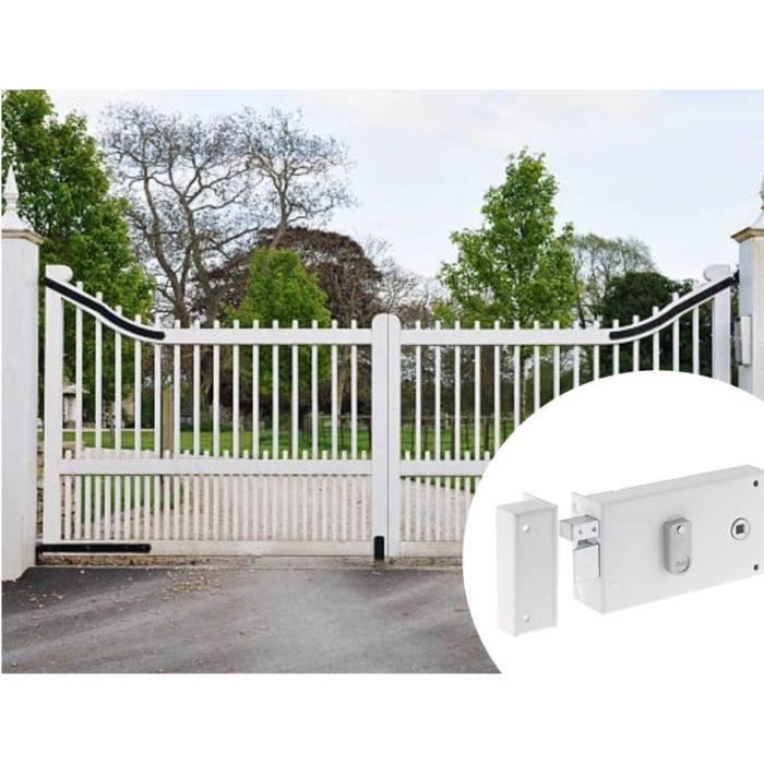 Horizontal mortise lock - YALE - YAH37G - White - 2 Keys supplied - Left version - Grille and Gate
