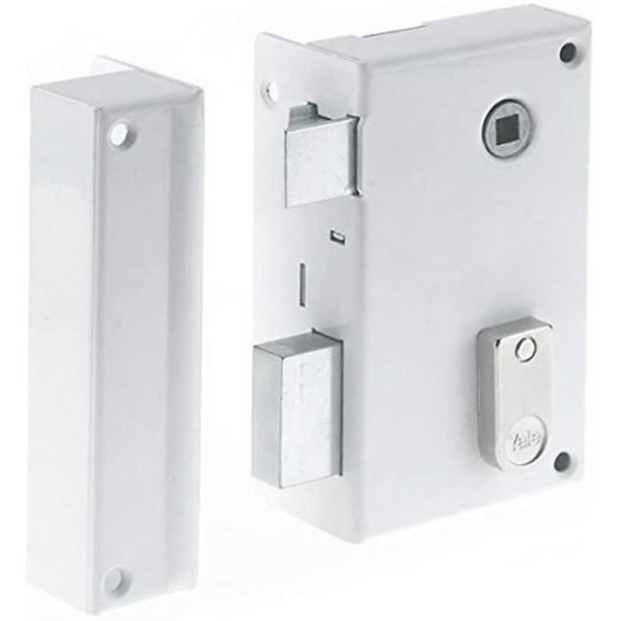 Lock - YALE - YAV37G - Vertical surface mounted with left mortise - White - 2 Keys supplied - Grille and Gate