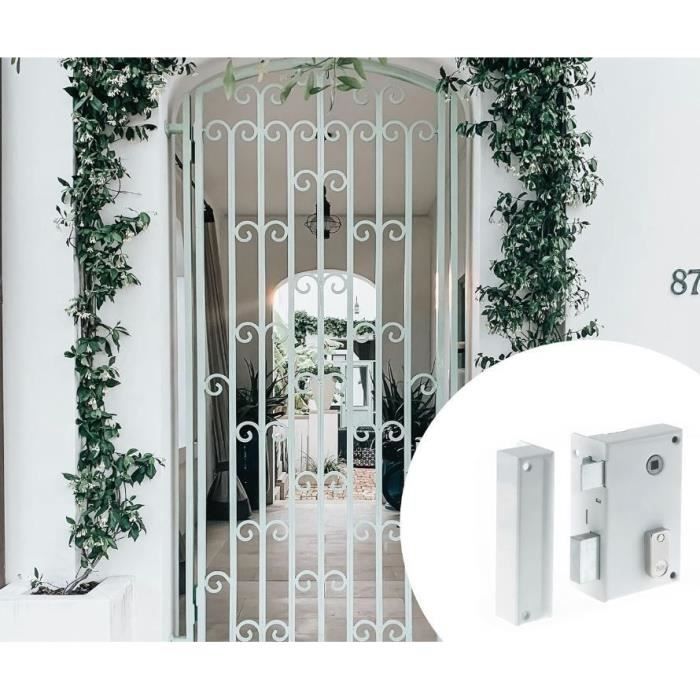Lock - YALE - YAV37G - Vertical surface mounted with left mortise - White - 2 Keys supplied - Grille and Gate