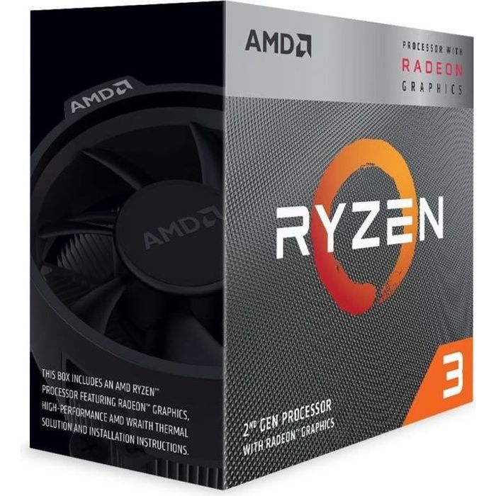 AMD Processor Ryzen 3 3200G Wraith Stealth cooler