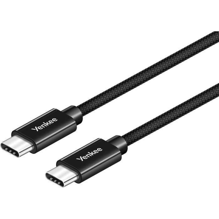 0.2m USB-C Cable - YENKEE - YCU C02 BK