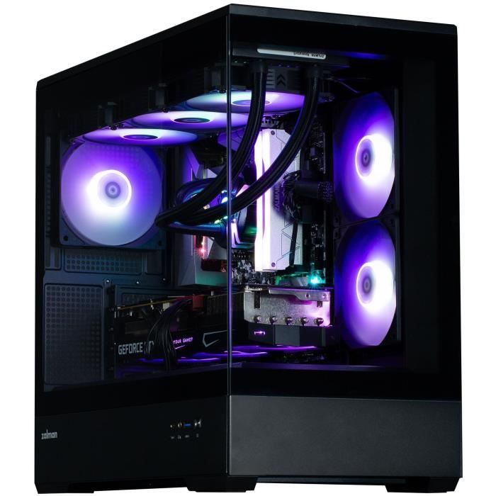 PC case without power supply - ZALMAN P30 (Black) - Mini tower - Micro-ATX - ARGB fans