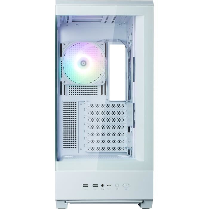 PC case - ZALMAN - P50 DS - Mid tower - ATX - White - 4 A-RGB fans - USB-C