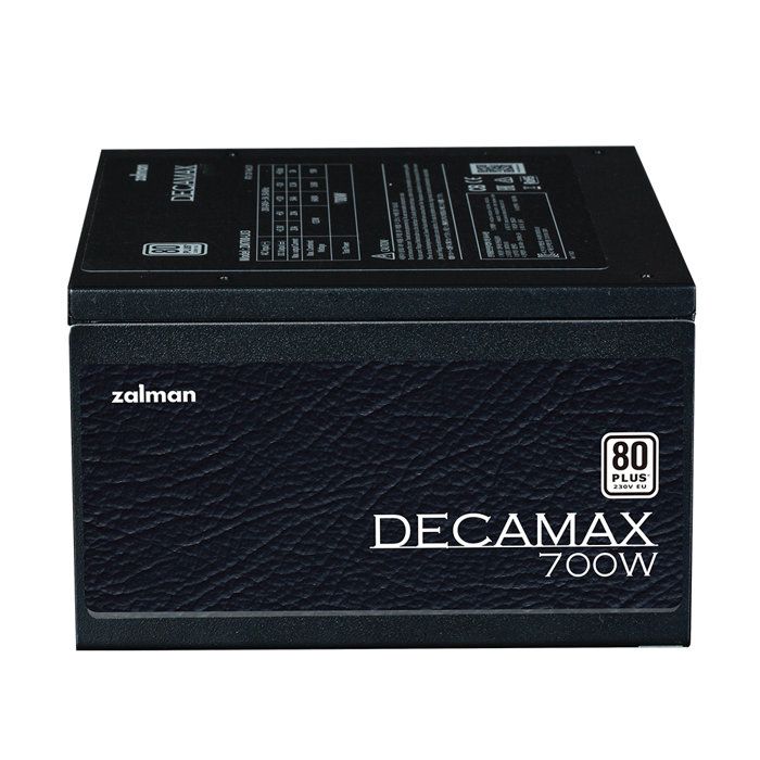 PC Power Supply - ZALMAN - DecaMax 700W - 80Plus - Non-Modular - 120mm Fan - Black