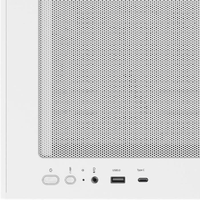 Mini Tower PC case without power supply - ZALMAN P30 AIR (White) - Micro ATX/Mini-ITX - 3x140mm A-RGB - Mesh - USB-C/3.0/HD Audio