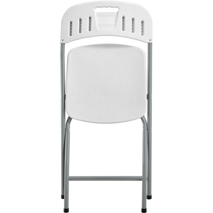 Set of 2 folding chairs - powder coated steel frame - 42 x 42 x 87 cm - Tube steel Ø 19 x 1 mm