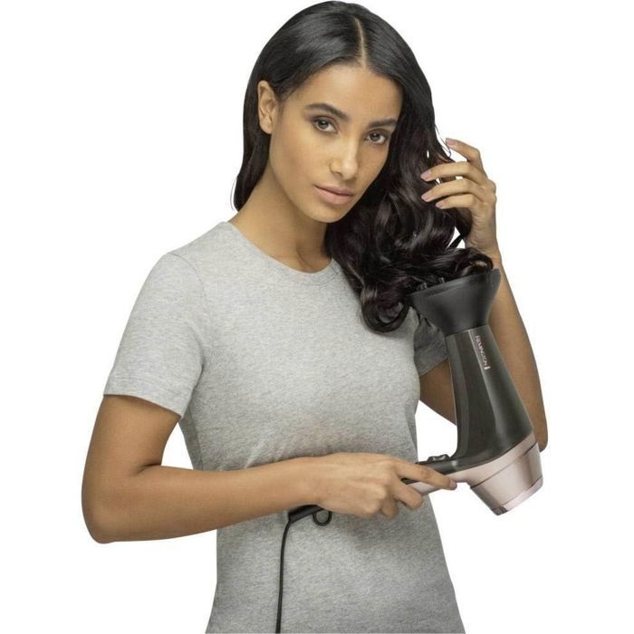 Remington D5706 Hairdressing Set, Ionic Hair Dryer Curl Confidence 2200W, 45mm Brush, Ceramic Grid, Lightweight, Silent
