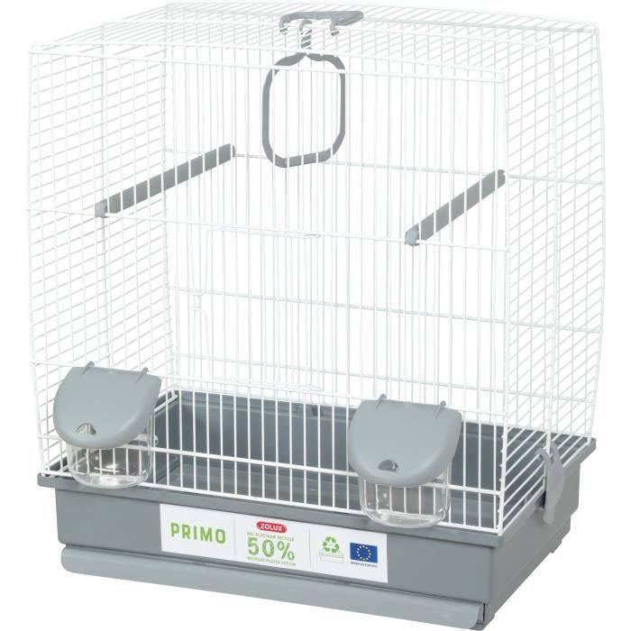 Bird Cage - Carla - Recycled Plastic - 2 Perches - 2 Feeders - Swing