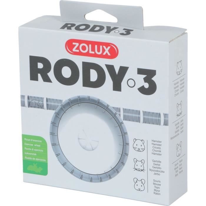 ZOLUX Silent exercise wheel for small rodents suitable for Rody3 cages - Rodylounge - White