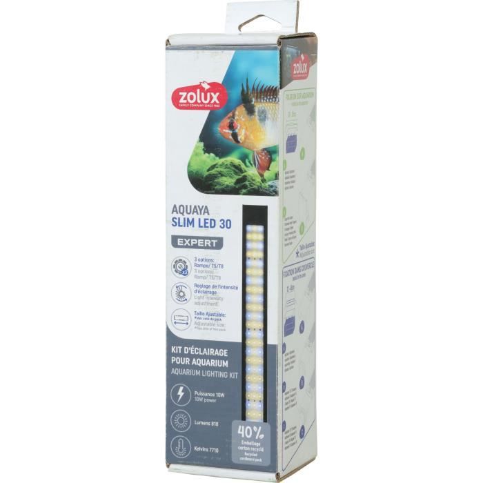 Lighting strip - Zolux - Slim LED dimmable - Adjustable and adaptable as a replacement for a T8 or T5 neon tube - 30 cm