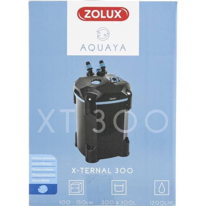 External filter - Zolux - Xternal 300 - For aquariums from 200 to 300 L - Flow rate of 1200 L/h - 13.2W