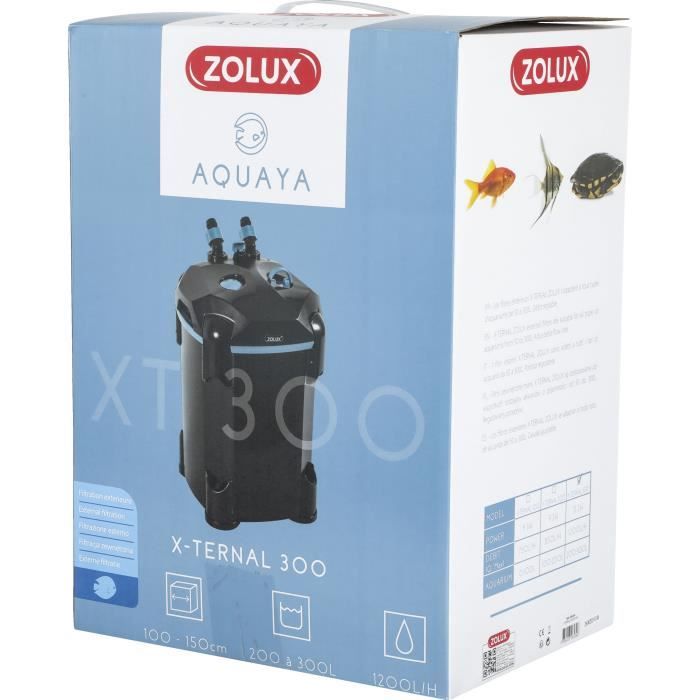 External filter - Zolux - Xternal 300 - For aquariums from 200 to 300 L - Flow rate of 1200 L/h - 13.2W