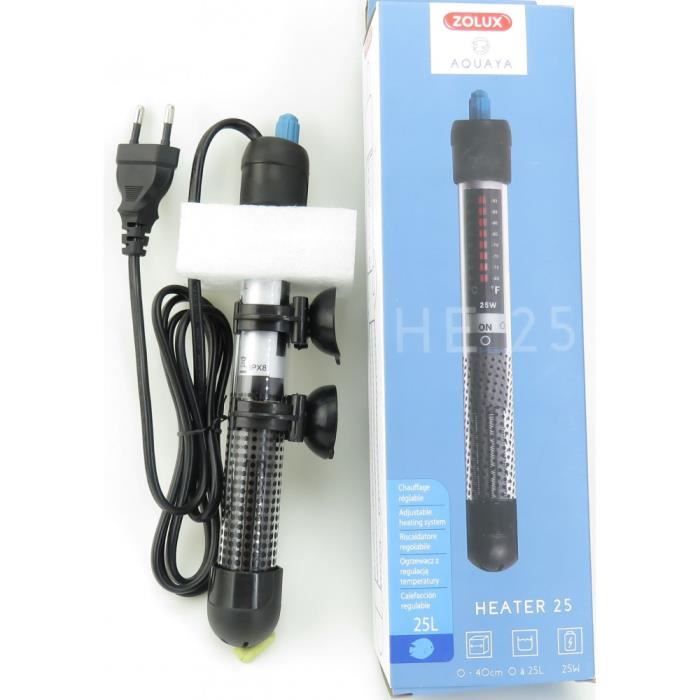 Aquarium heater - ZOLUX - Heater 25 - 25 W - Length 23 cm - For 20 to 50 liters