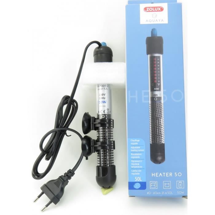 Aquarium heater - Zolux - Heater 50 - 50 W - 23 cm - For exotic fish