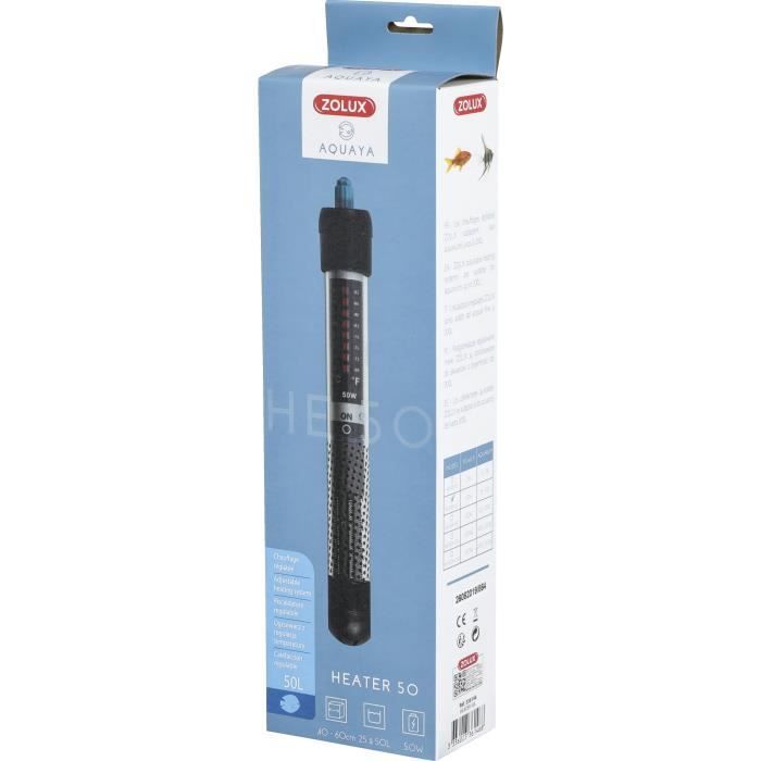 Aquarium heater - Zolux - Heater 50 - 50 W - 23 cm - For exotic fish