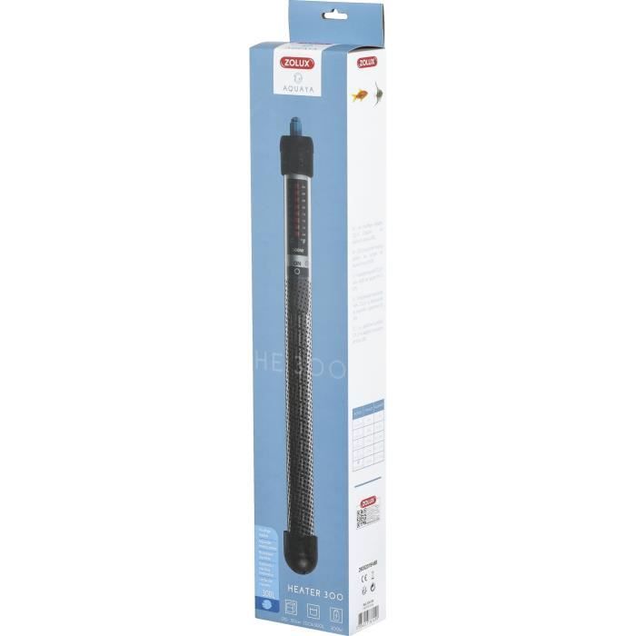 Aquarium heater - ZOLUX - 300W - Length 36cm - Cold water fish - Rectangular