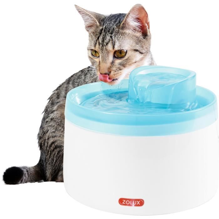 Zolux Water Fountain - For Cats and Dogs - With Filter Cartridge - 2 Liters