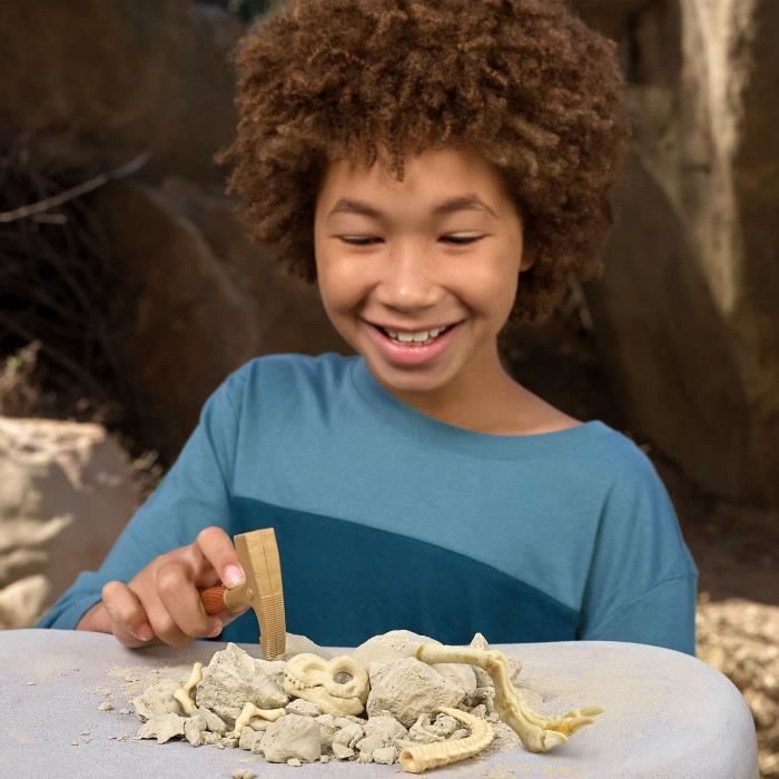 Digging Game - ZURU - ROBO ALIVE Dino Fossil Find - 4 Dinosaurs to Assemble - Rock and Slime - Fossils to Collect