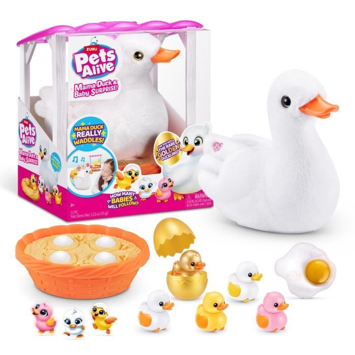 Interactive Toy - ZURU - Mama Duck - Interactive ducklings following their mother with surprises to discover
