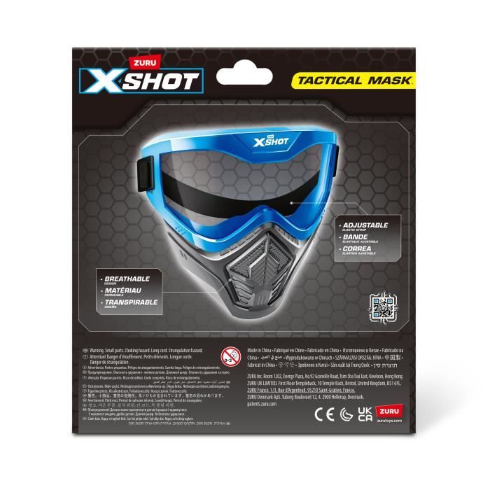 Accessory - ZURU - X-SHOT Excel Blue Mask - Adjustable mask - Stylish design - Integrated ventilation